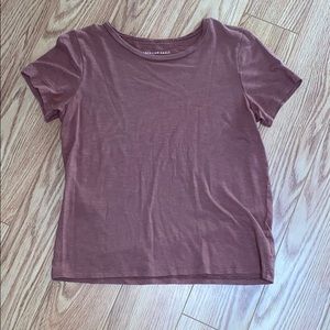 American Eagle Basic Semi-Cropped Tee